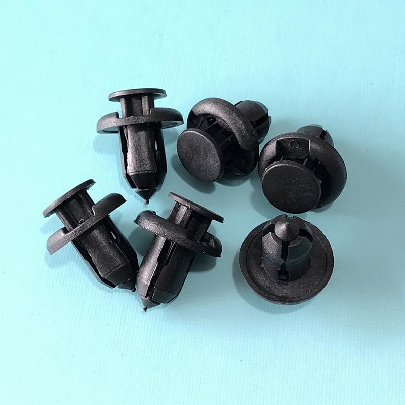 30/50Pcs 10mm Hole Car Bumper Fender Plastic Push Rivets Fastener Clips For Honda Acura Black Car Styling 91503-SZ3-003