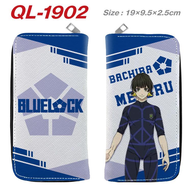 Blue Lock Anime Long Wallet Colorful Zipper Purse Handbag Card Holder Coin Bag Blue Lock Merchandise 1pcs