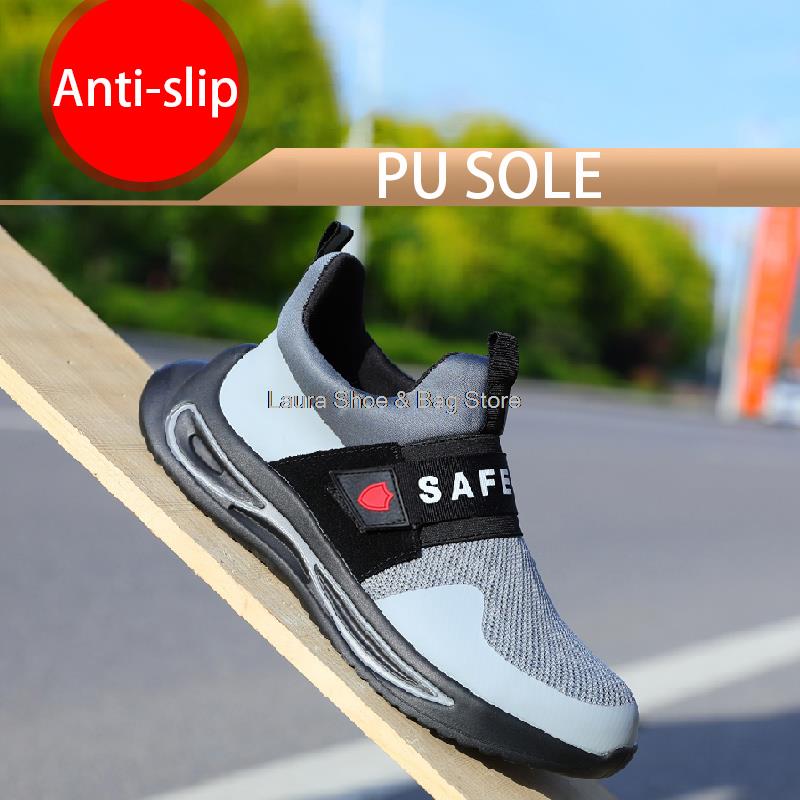 Fashion Lightweight Safety Shoes Men Steel Toe Sneaker Breathable Construction Work Shoes Male Puncture Proof Safety Boots Man Work Boot