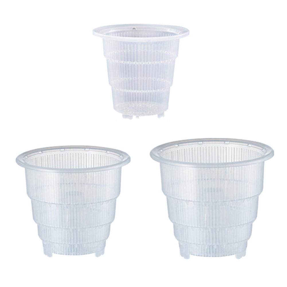 Indoor Flower Orchid Transparent Root Control Pot Gardening Plastic Container Planter Home Gardening Decoration