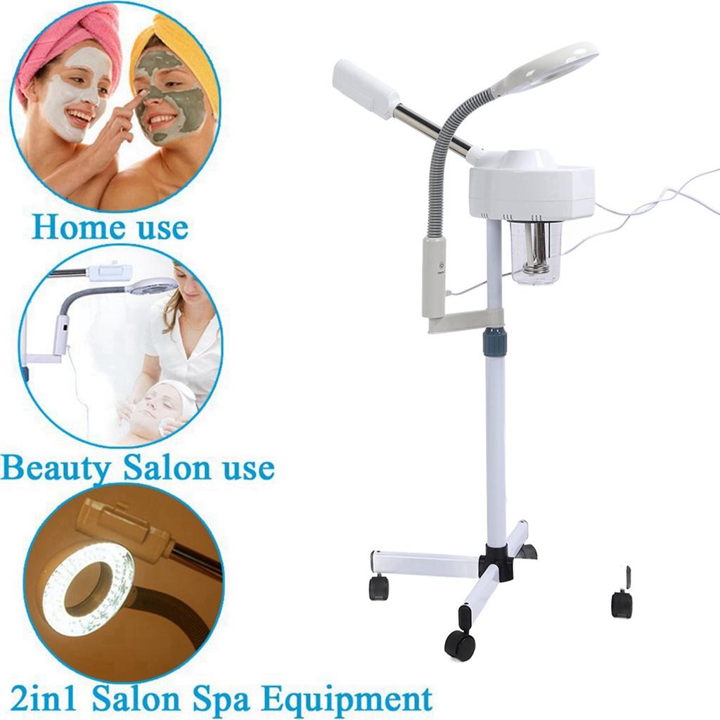 2 In 1 5X Magnifying Facial  Lamp Hot O3 Beauty Machine Spa Salon Beauty Machine Face Steam Machine Facial  Light