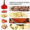 4 Blade Meat Chopper & Masher, Multifunctional Ground Meat Crusher, Food Fruit Vegetable Masher, Nonstick Mixing Chopper Tool for Ground Beef Potato