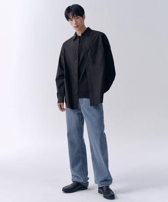 Regular Fit Denim Pants [Light Indigo]