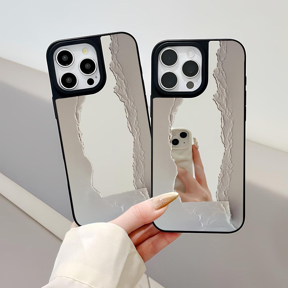 Applicable to Apple 17ProMax mobile phone case 15/16 all-inclusive 13/12 anti-drop 14 makeup mirror advanced simplicity