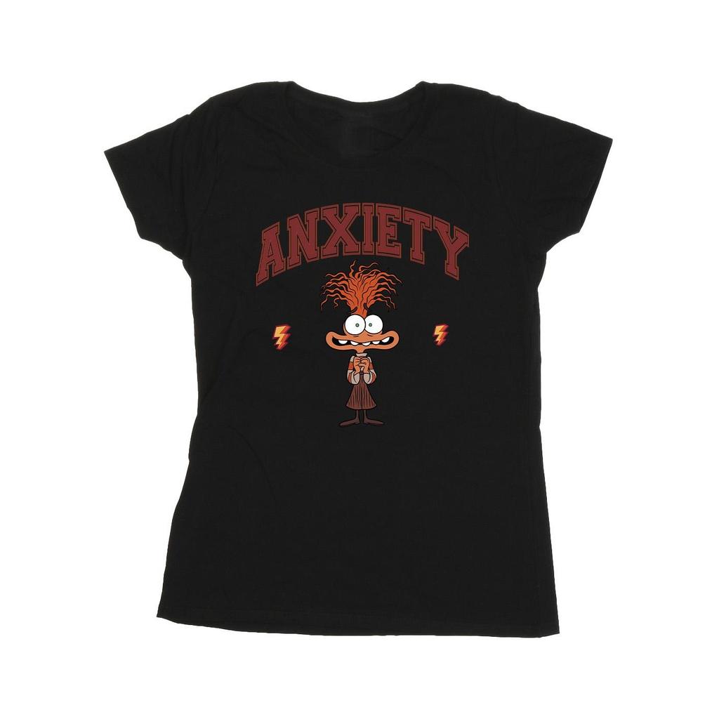 Inside Out 2 Womens/Ladies Anxiety Collegiate Cotton T-Shirt