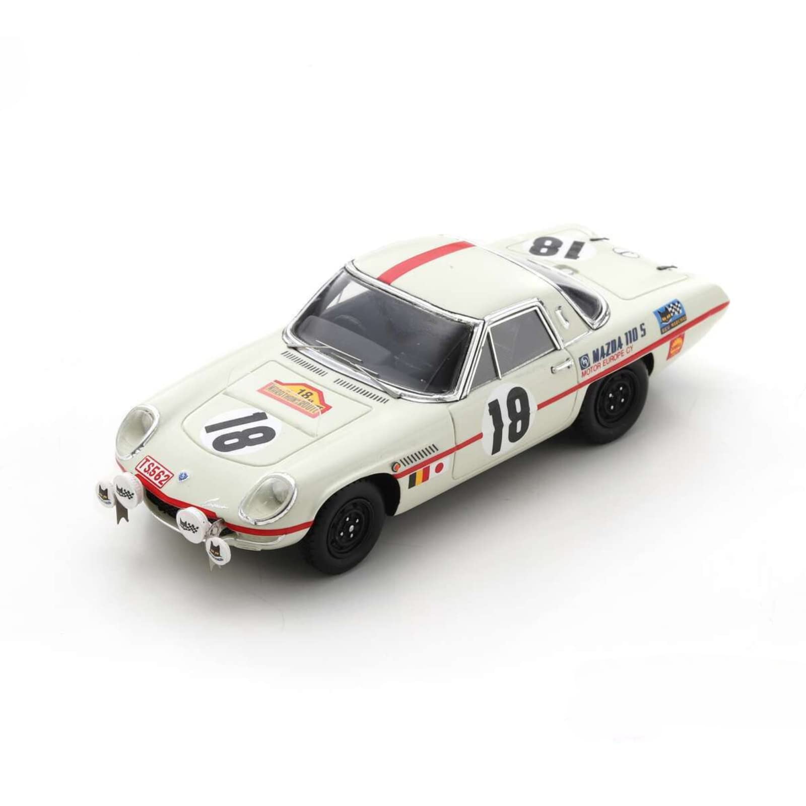 

Spark Mazda Cosmo Sports 110S 1968 Марафон де ла Рут 84 часа Нюрбургринг Нобуо Катакюра 1/43 #18 Кога/Ёсими Катаяма/Масами