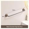 Cmaos Mid-Century Gunmetal & Walnut 50cm Towel Rack