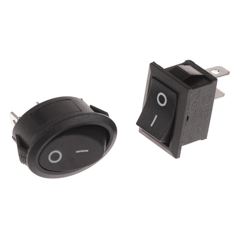 10Pcs /Lot Kcd1/Kcd7 Oval Rocker Switch 2 Pins 2 Gears Electric Kettle Rocker Power Switch On-Off Boat Shape Switch