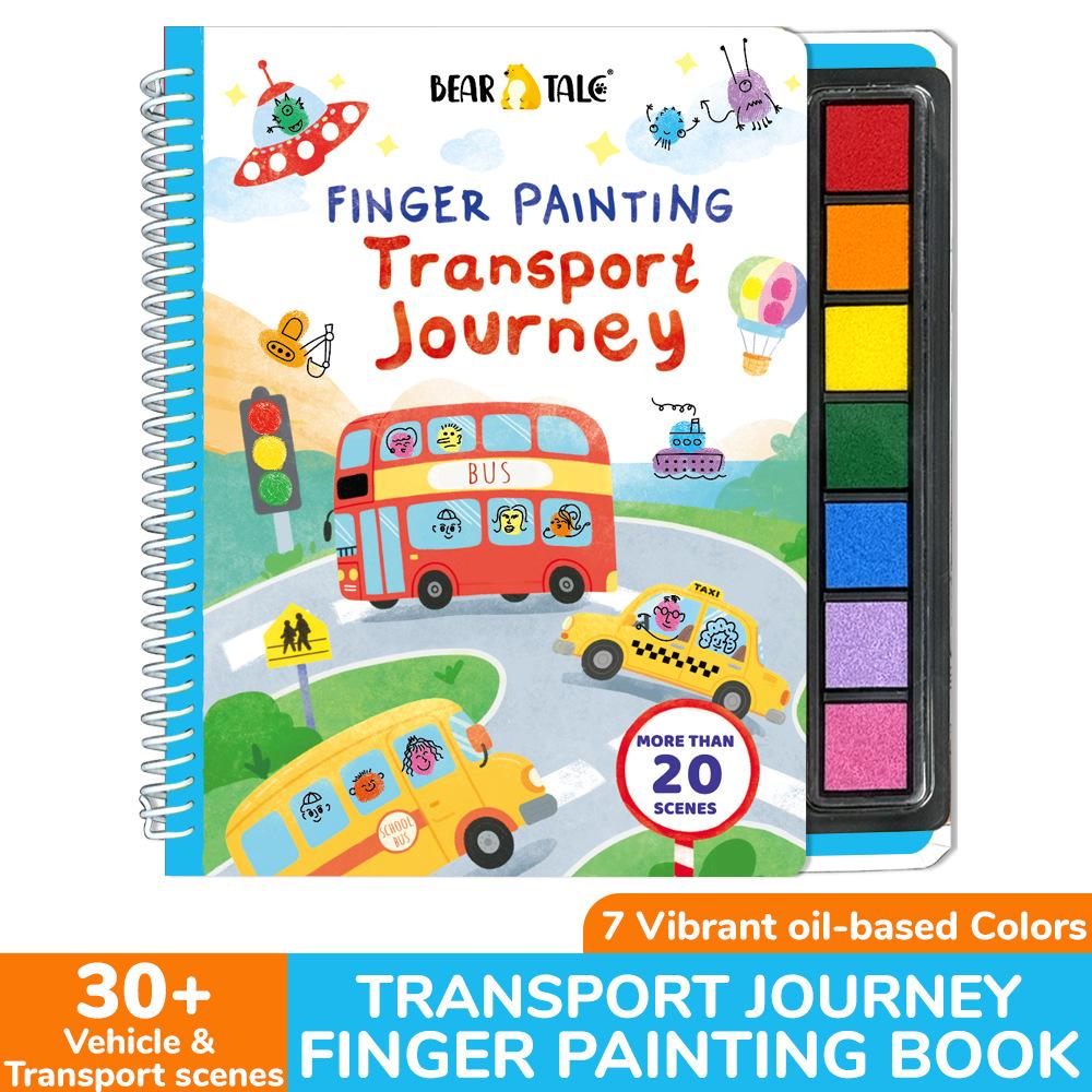 Color Book Finger Painting Kit Drawing Toys Album Educational Tool Kit Washable Children s Supplies for Birthday Kindergarten