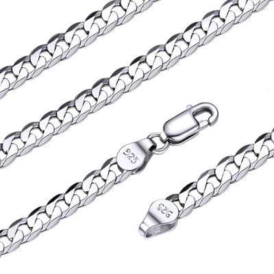 Corrente de Colar Apenas Corrente Kihei Metal Allergy Corrente Colar 45cm Largura 5mm Acessórios [Silvora] Masculino Feminino