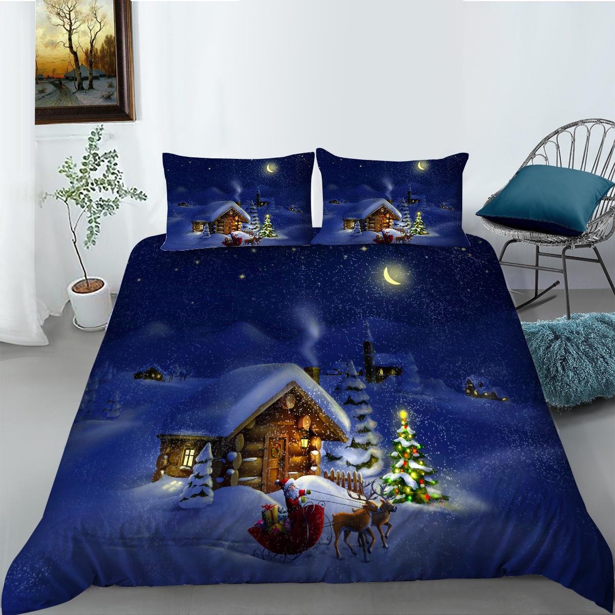 

Комплект пододеяльников, домашнее постельное белье, уникальный дизайн, рождественский домашний текстиль, комплект одеял высокого качества EU Single 135x200cm