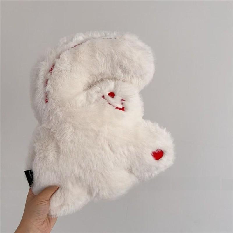Cuter Giant Finger Heart Pillow With Embroidery Design For Daily Decor Sofa