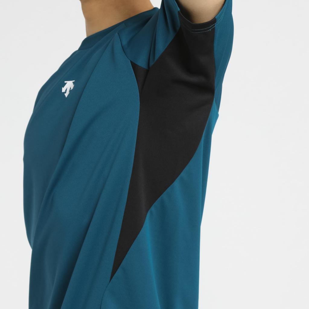 DESCENTE Short Sleeve Volleyball Easy To Move Raglan for Men and Club GR00 Shirt, Moisture-Wicking, Quick-Drying, Breathable, In, Sleeves, Women,