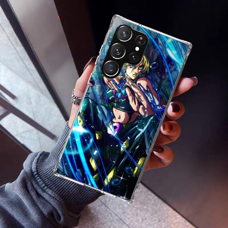 JoJo's Bizarre Adventure Cool Phone Case For Samsung Galaxy S26 S25 Edge S24 S23 Ultra S22 Plus S21 S20 FE Soft TPU Back Cover F