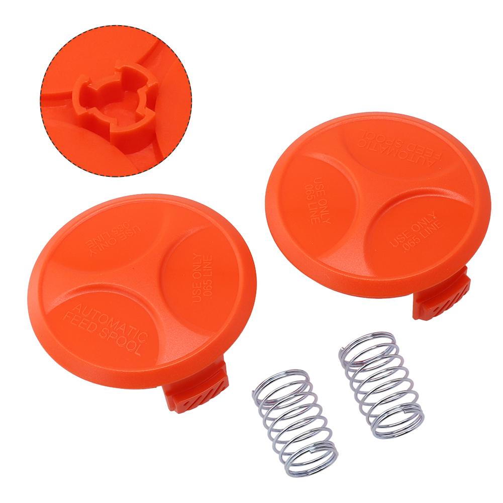 2Pcs Trimmer Spool Line Cap Cover 385022-03  For Black & Decker GH400 GL4525 GL5028 GLC120 GLC13  GLC14 GLC1423 GLC1823L GLC1825