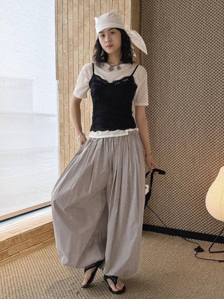 French Lace Boning Strap Camisole - Spring/Summer Slimming Textured Top for Women
