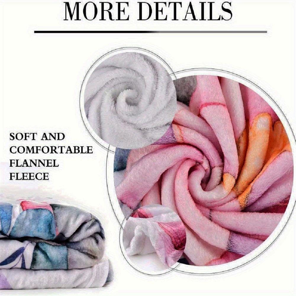 1pc Geometry Dash Adventure flannel Blanket for Super Soft Cute Comfort Blanket for Travel Bedding Couch Sofa Blanket Y73027