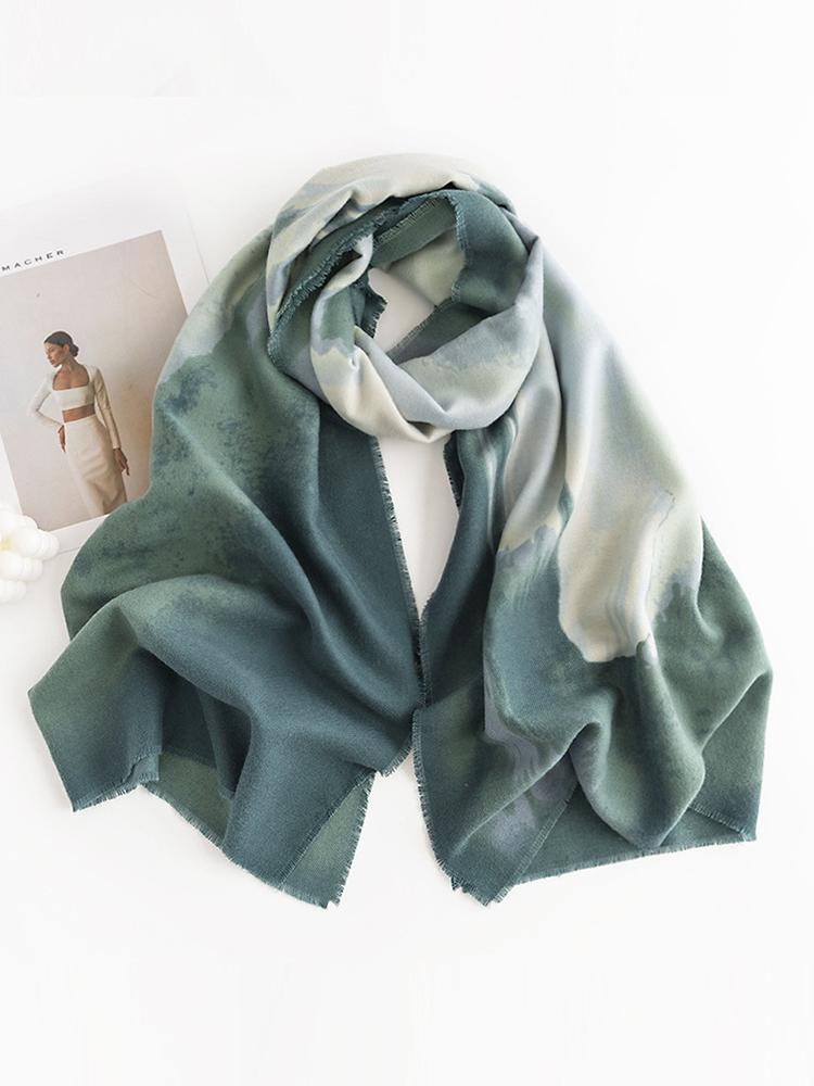 New  Knitted Imitation Cashmere Women Scarf Headscarf Winte Lady Print Scarve Pashmina Mujer Pareo Foulard Femme Wrap Shawl
