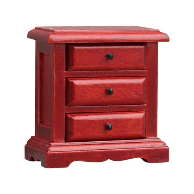 Elegant Dollhouses Miniature Side Cabinet Model Furniture Perfect For Enhancing Dollhouses Project Scene Decoration