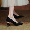 Fashion Pointed Toe White Women's Summer Footwear Shoes for Woman 2024 Pumps Pearl High Heels Black on Heeled Wedding Bride Shoe 39 Y2k