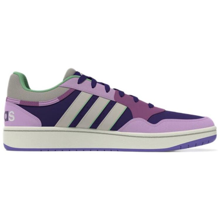 Adidas Neo Hoops 3.0 Comfortable Casual Durable Low-Top Skate Shoes Women Sneakers Purple GZ9478