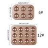6/12 Cavities Chestnut Cake Pans Carbon Steel Material Cake Pans Baking Moulds Baking Pans Cake Pans Set for Cake Muffin