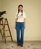 Beulonseun Bomb Girl Loopwheeled Graphic Tee Apricot