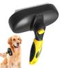 Cat Shedding Brush Pet Massage Grooming Comb Long Hair Cat Brush With Release Button For Shower Spa Bathroom Home Salon Travel