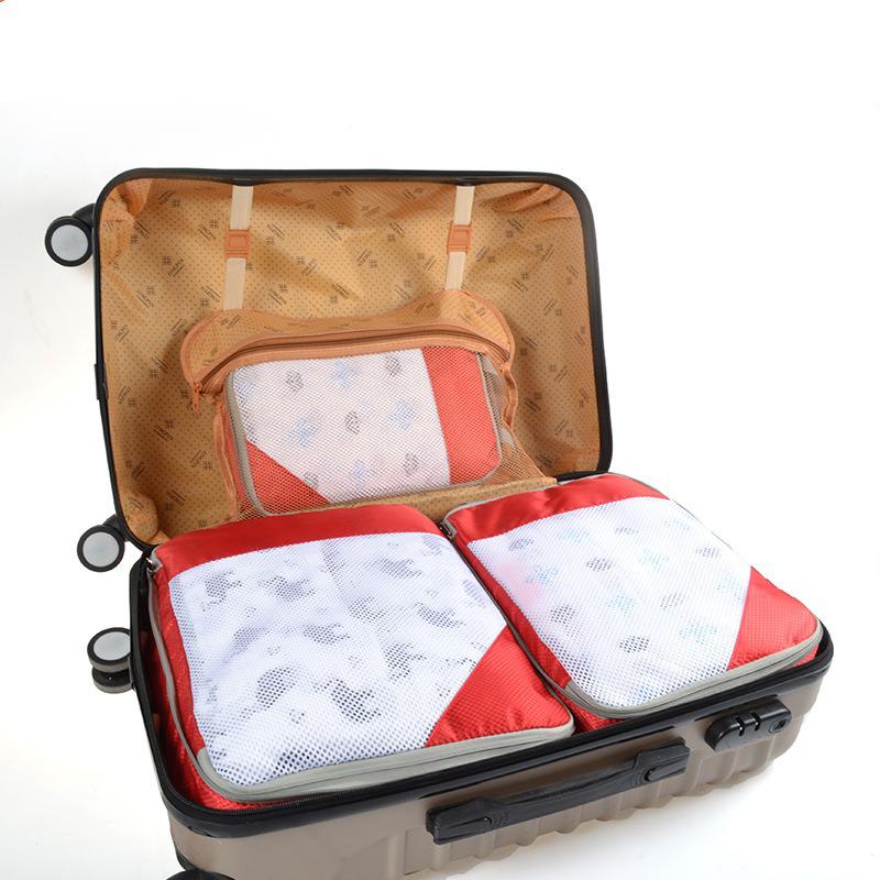 Travel Compression Storage & Organizer Bags: 3-Piece Set - Dustproof, Moistureproof, Portable, Large-Capacity for Clothes & Underwear