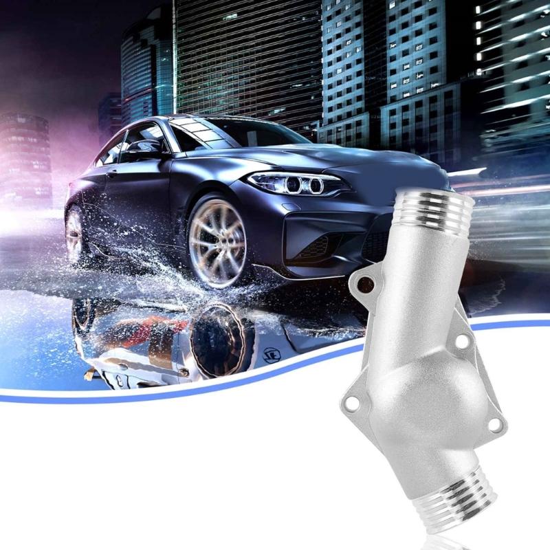Aluminum Thermostat Housing Cover 11531722531 11531740437 055004N for E34 E36 323i Thermostat Cover with Gasket