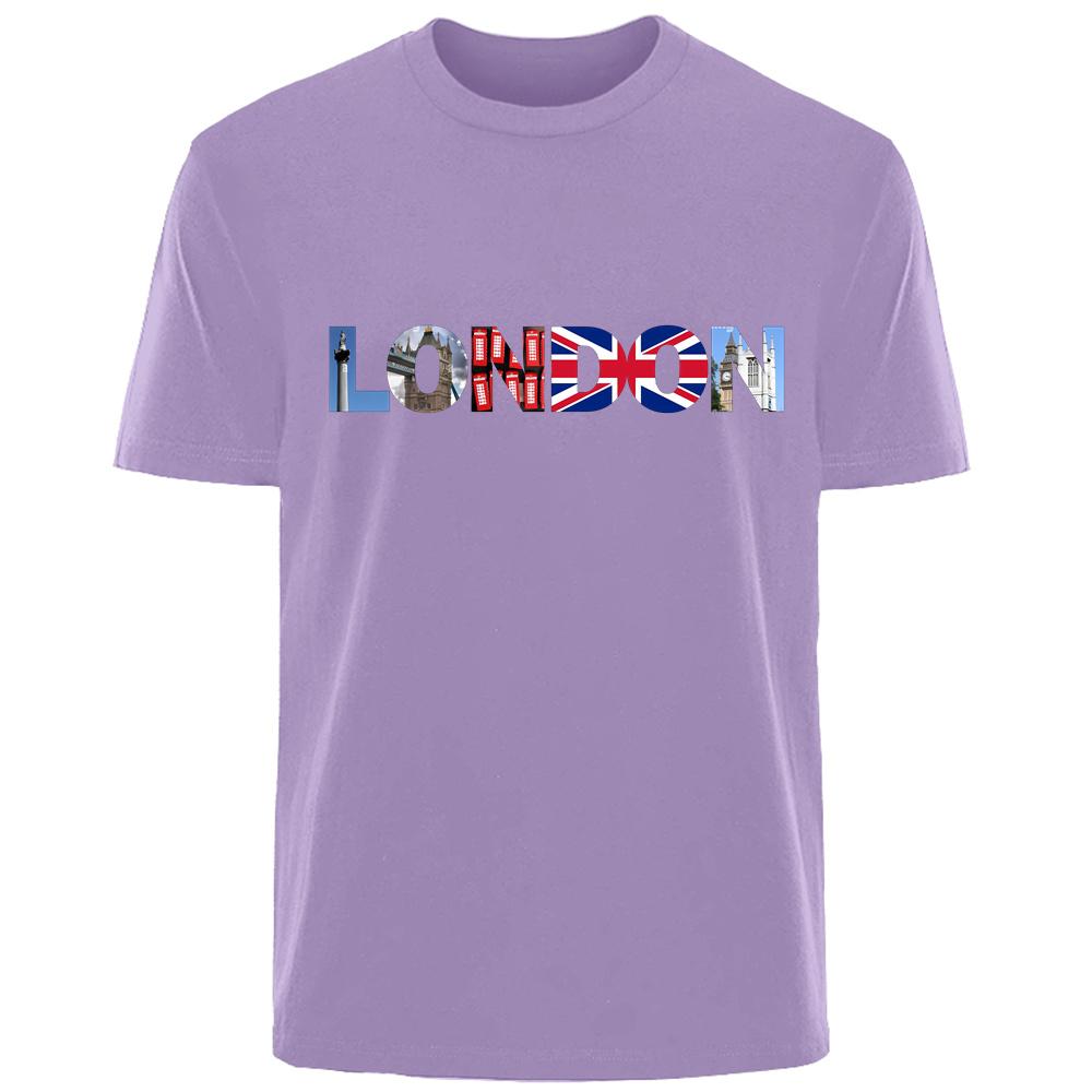 Creative Simple  Printed Summer High Quality Men's 100% Cotton Breathable T-Shirt Casual Fashion Men's Street Wear