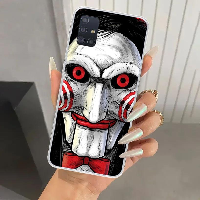The Jigsaw Killer Horror Phone Case for Samsung Galaxy A52 A32 A22 A12 A02S A50S A30S A10S Note 20 Ultra 10 Plus S10 A31 A20 A71