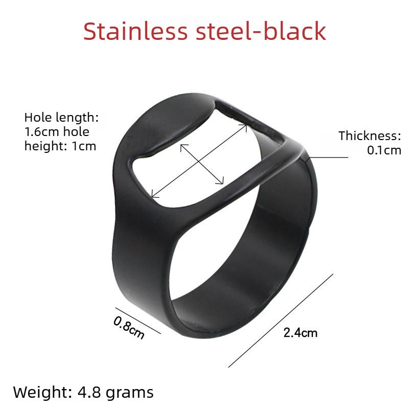 Stainless Steel Bottle Opener Ring Trendy Beer Opener for Bar Party Ins TikTok Viral Accessories