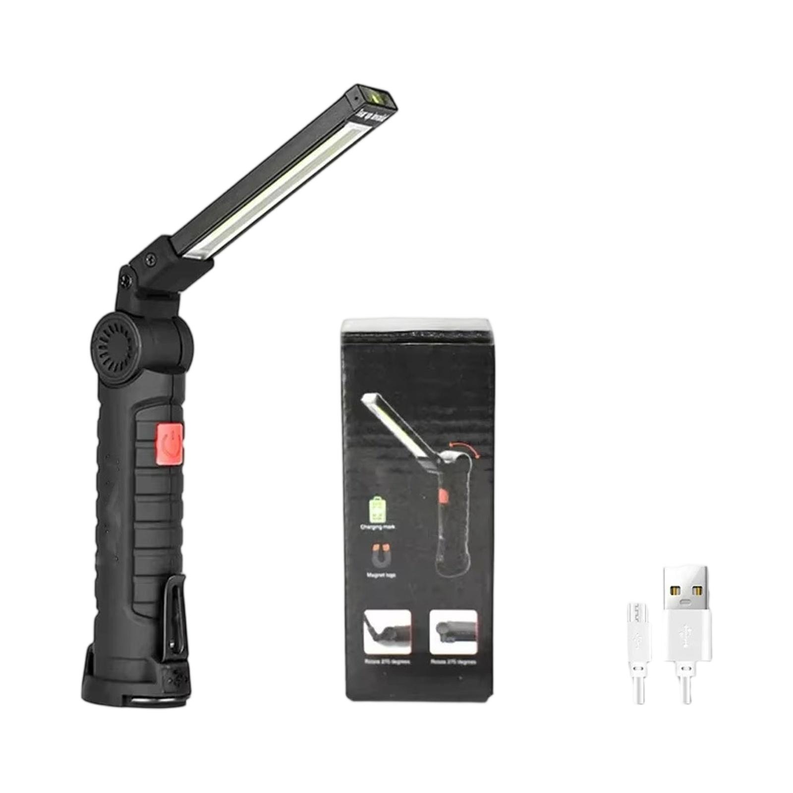 

Rechargeable Long Strip LED Work Light - Portable Adjustable Maintenance Lamp with Magnetic Base for Emergency & Outdoor Emergency Lighting One Size чорний