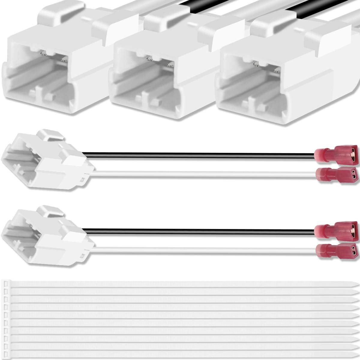 

MKBKLLJY 5pcs 72-6514 Speaker Harness Replacement for Wrangler Renegade Patriot Commander Cherokee Ram Truck