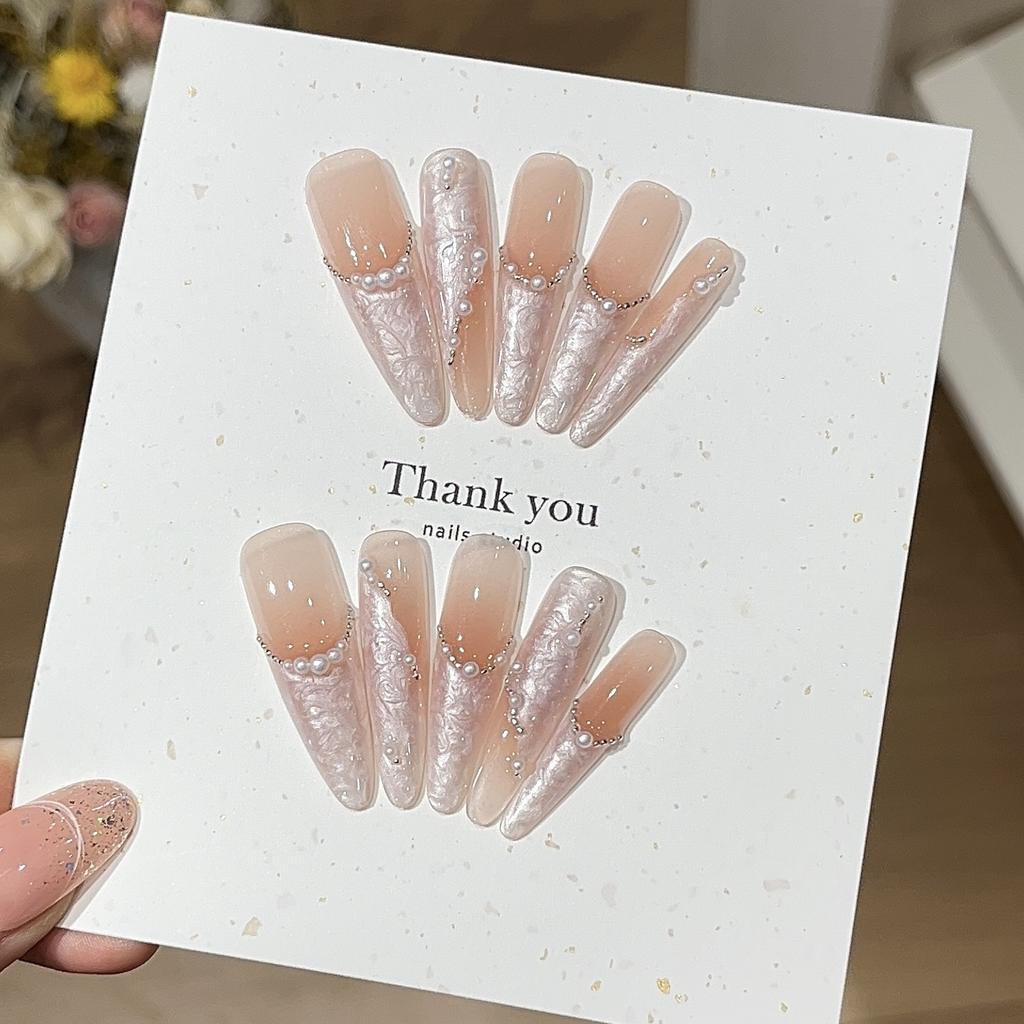 Confession Balloon French Cream Style Irregular Silk Mica Thread Pearl Noble Wear Armor