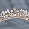 Wedding Jewelry Light Luxury Sweet Pearl Rhinestone Crown Birthday Party Tiara Wedding Dress Bridal Hair Accessories