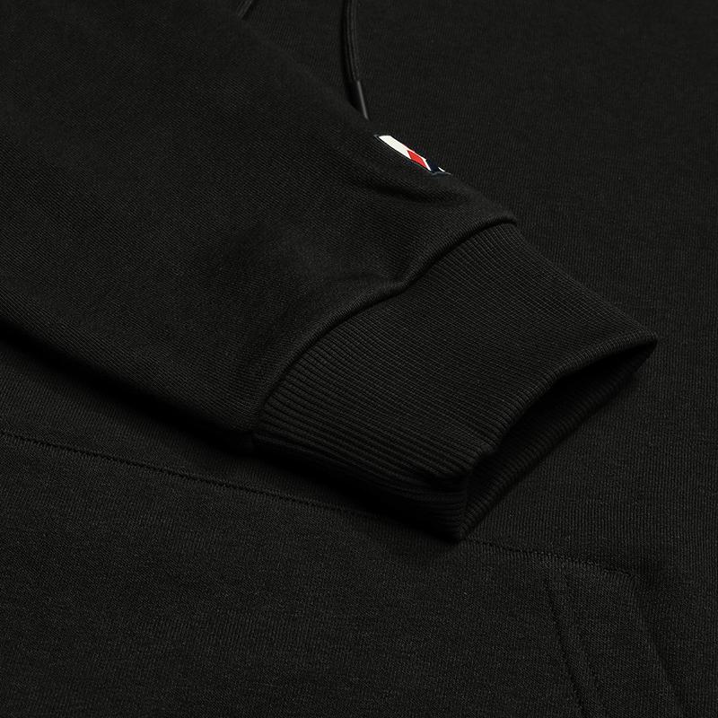 Fila Original Fashion Simple Classic Retro Sports Casual Versatile Comfortable Soft Pullover Hoodie Men Hoodies Dark-Flow-Black F11M619208FBK