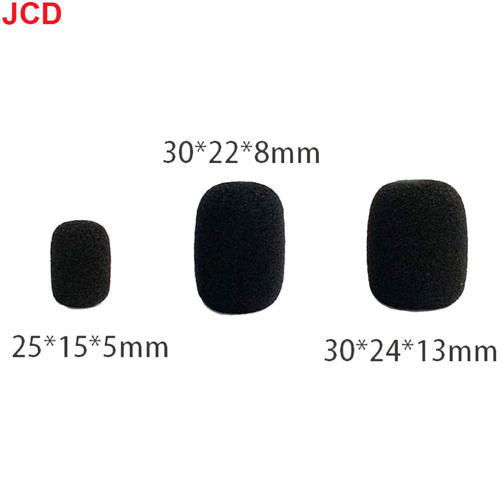 JCD 10pcs Mini Microphone Foam Covers Mic Protector Covers Replacement Headset Windshield Sponge Cover Microphone Cover For Mic