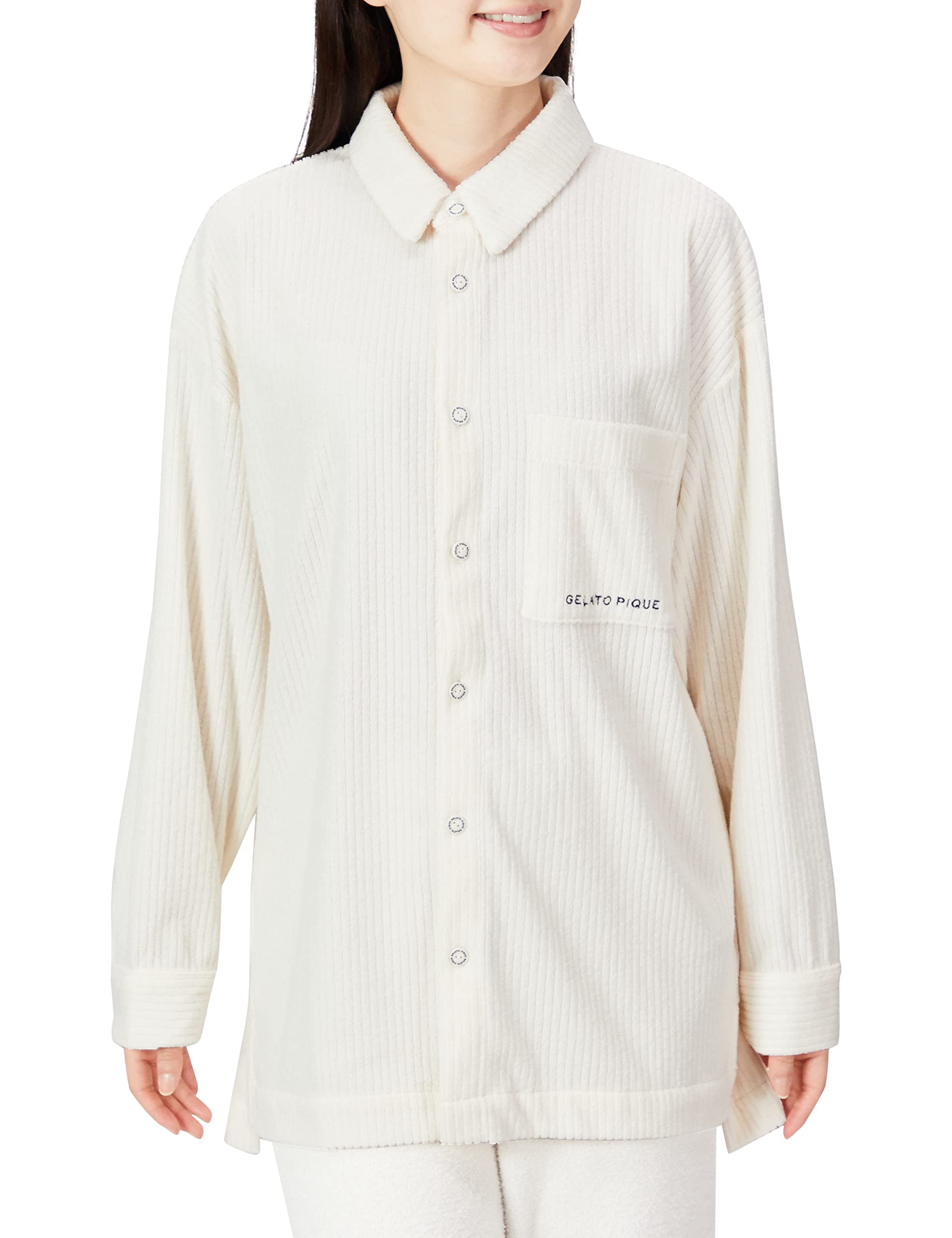 

Unisex Pile Rib Shirt PUCT224332 IVR [Gelato Pique] (S-M)