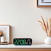 USB Powered Digital Alarm Clock with RGB Mood Light TEMP Date 2 Alarms Snooze Desktop Table Clock 12/24H Auto Dimmable Timing Countdown LED Clock