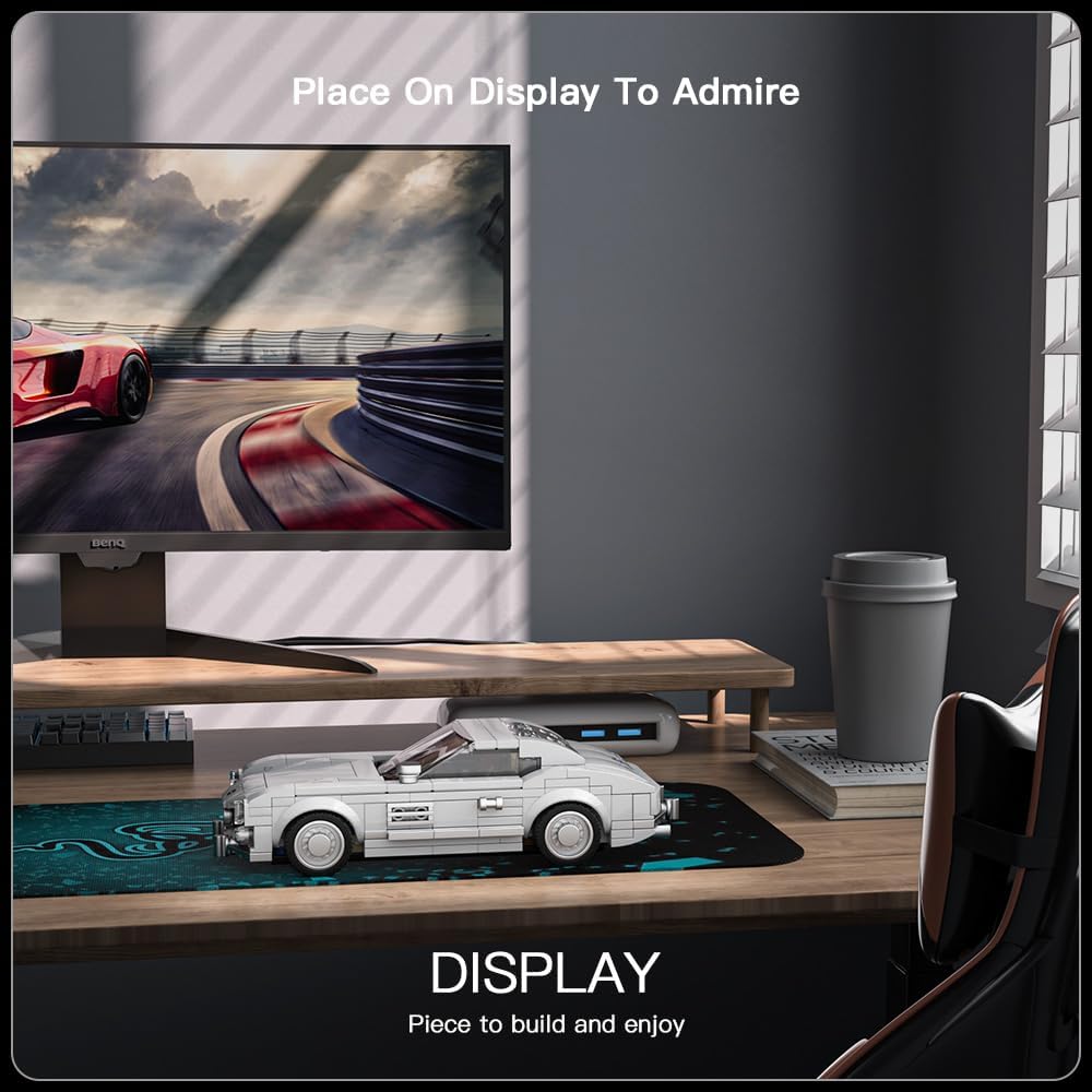 MOULD KING Speed ​​Champion 300SL Supercar 27037 Bauset Spielzeug Sammlermodell Autoblock Kindergeschenk ab 8 Jahren(322 Stück)