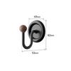 Bathroom Creative Hooks, Punch-Free, Strong Load-Bearing Adhesive, Household Bathroom Wall-Mounted Towel Hooks, Traceless