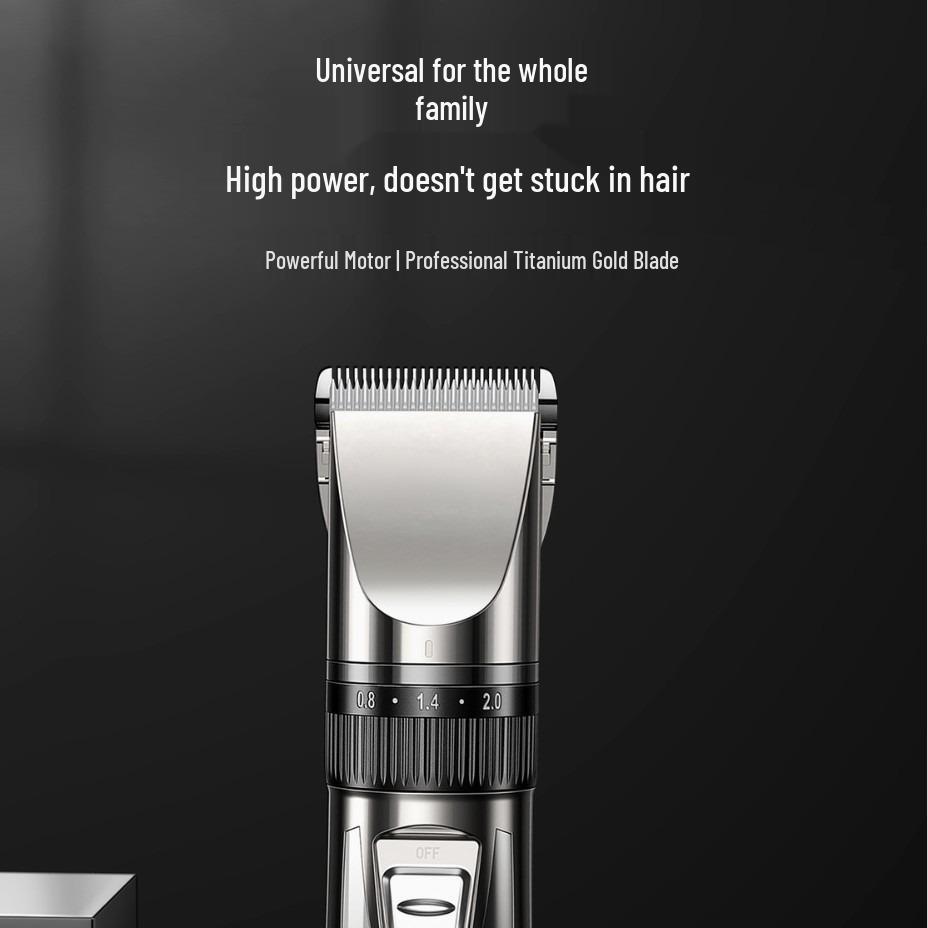 Rechargeable Professional LCD Hair Clipper Set with Digital Display for Salon and Bald Head Shaving