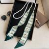 French spring and summer scarves, headbands, high-end feel, pearl necklace, scarf collarbone chain, creative straps, elegant necklaces