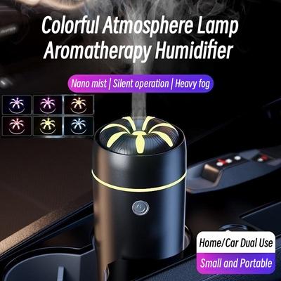 Auto Aromatherapie Ätherisches Öl Duft Diffusor Usb Mini Ultraschall-luftbefeuchter Mit Led Licht Aroma Befeuchter Diffusor