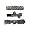 Elegant French Rhinestone Bow Hair Clip - Luxury Duckbill Design for Fashionable Temperament