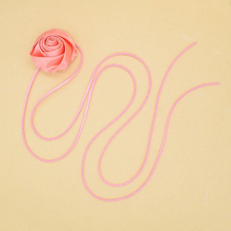 Elegant Rose Flower Clavicle Chain All-matched Necklace Women Bridal Adjustable Choker Mariage Jewelry Y2K Accessories