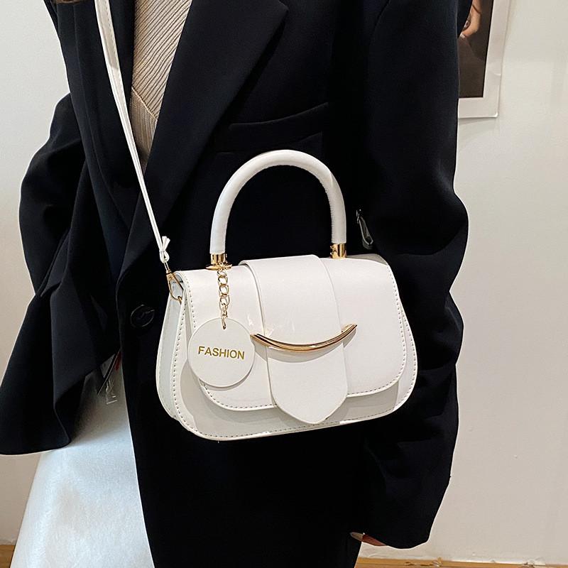 Street Style Small Pu Crossbody Bag With Crocodile Texture For Daily Use