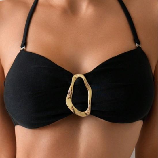 Swimsuit new sexy bikini solid color split swimsuit women
